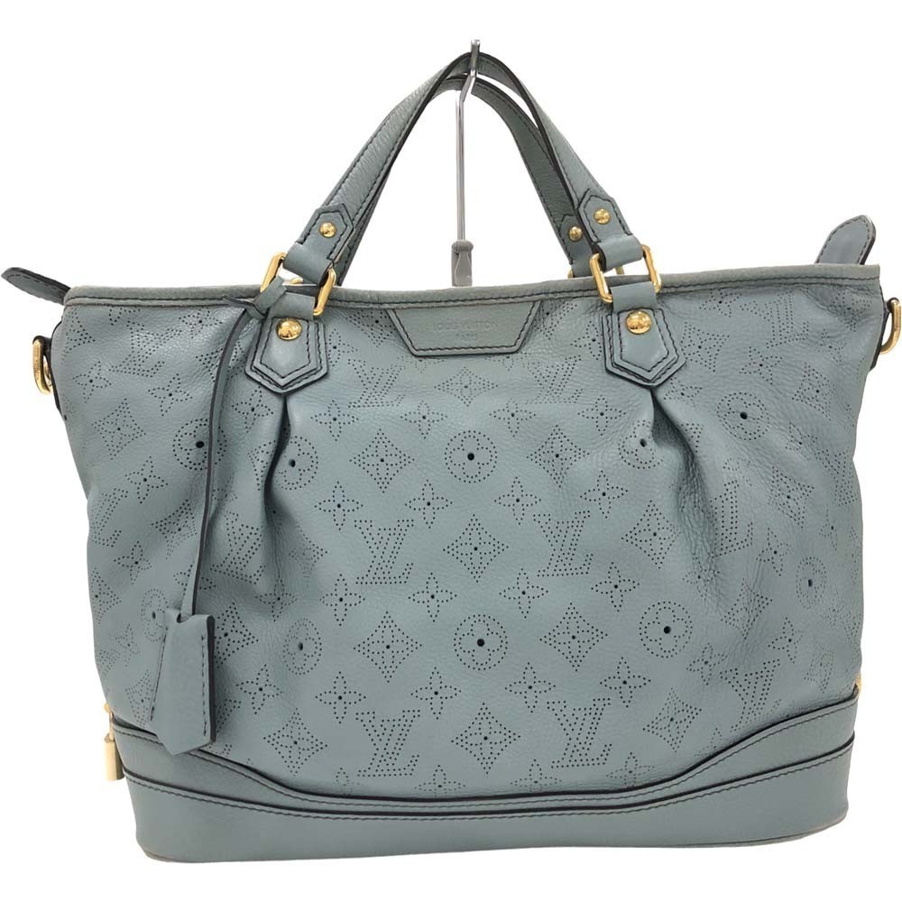 Louis Vuitton Shoulder Mahina Stella Blue Handbag Bag Perforated Ciel